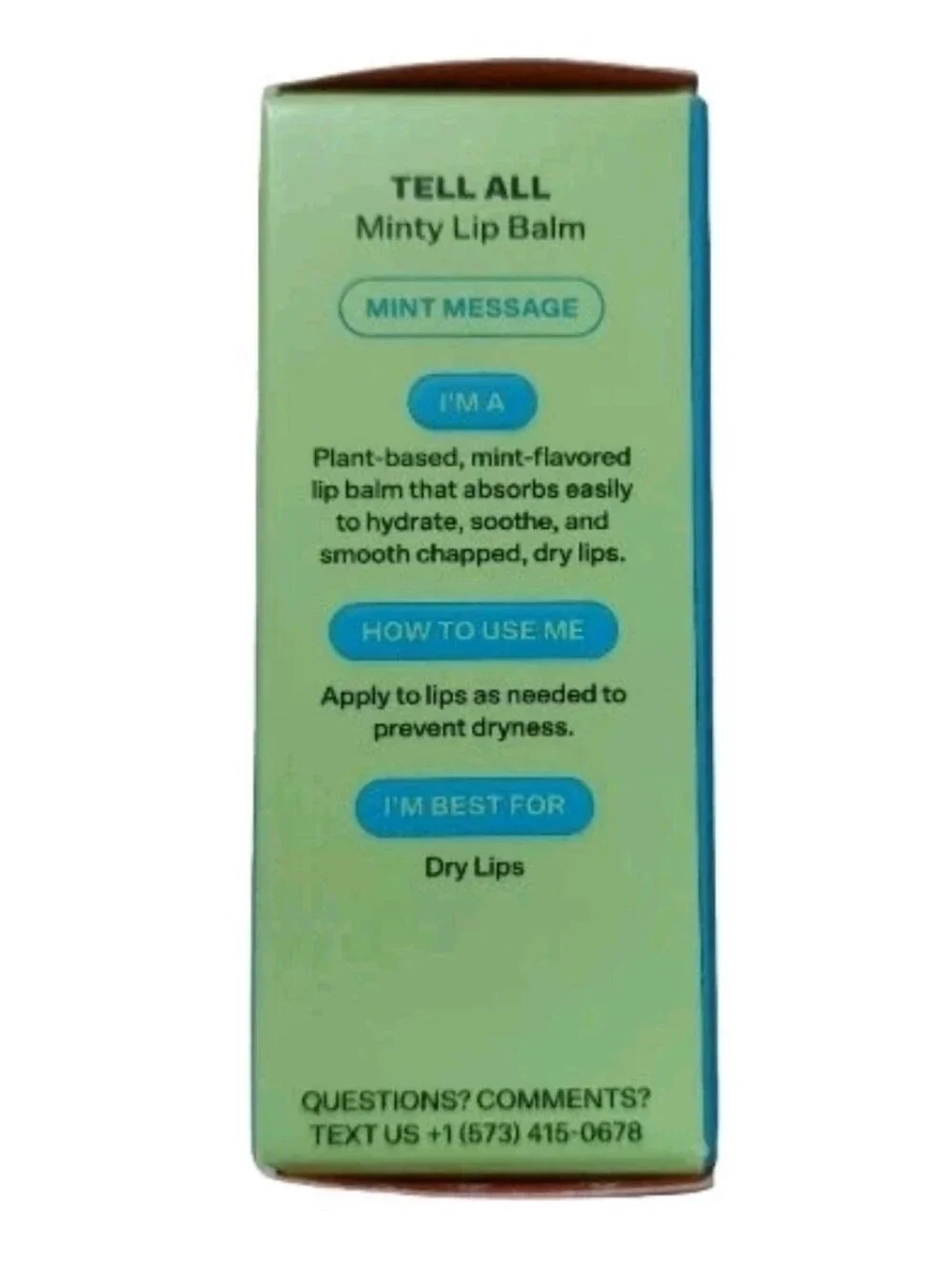 Set Of 2 Bubble Tell All Minty Lip Balm & Talk Back Lip Serum